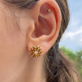 earrings Dalia flower