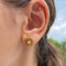 earrings Dalia flower