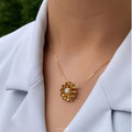 necklace Dalia flower