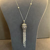 necklace palm white gold with diamond