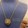 necklace Dalia flower big
