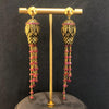 earrings palm ruby